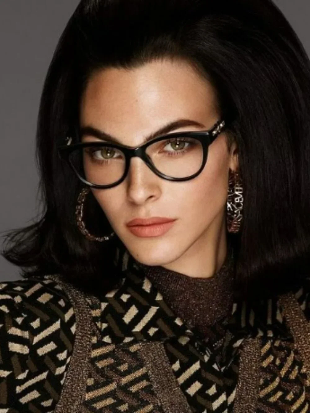 VERSACE VE3304 GB1 BLACK CAT EYE EYEGLASSES